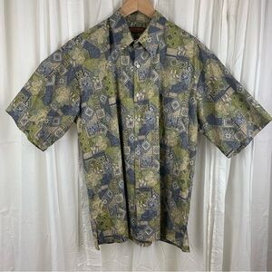 Tori Richard Floral Geometric Camp Shirt‎ 
100% Cotton Lawn Size L